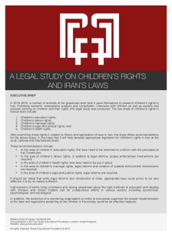 a legal study on children`s rights and iran`s laws