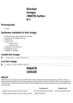 Docker image: rMATS-turbo