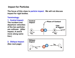 Impact for Particles