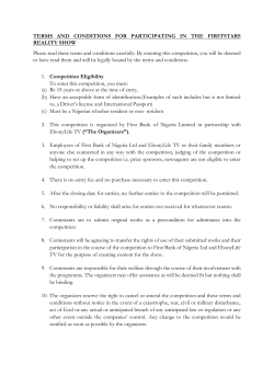 Talent Release Agreement - First Stars
