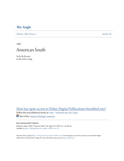 American South - Fisher Digital Publications