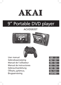 9&rdquo; Portable DVD player