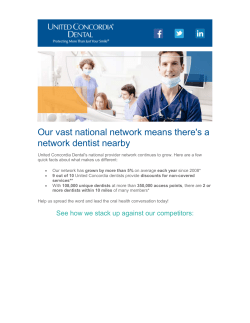 Our vast national network means there`s a network dentist nearby