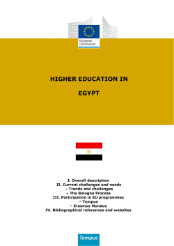Higher education in Egypt - Eacea