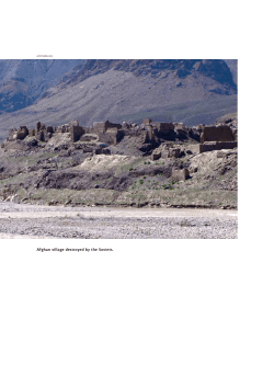 Afghan village destroyed by the Soviets.