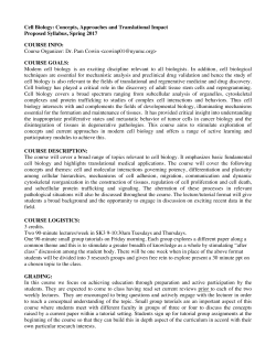 Cell Biology - NYU School of Medicine