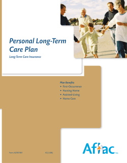 Personal Long-Term Care Plan