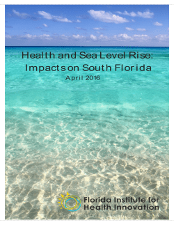 Health and Sea-level rise - Florida Institute for Health Innovation
