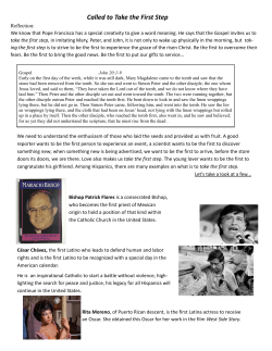 Taking the First Step