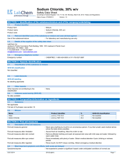 Sodium Chloride, 30% w/v