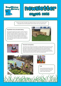Newsletter (05) August 2015