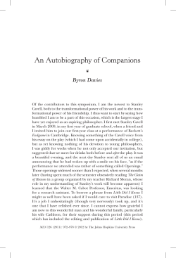 An Autobiography of Companions