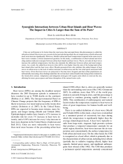 Synergistic Interactions between Urban Heat Islands and Heat