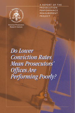 Do Lower Conviction Rates Mean Prosecutors` Offices Are