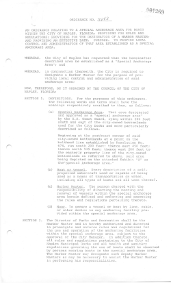 ordinance no. 313 an ordinance relating to a