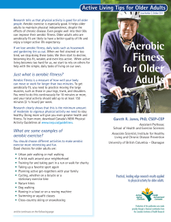 Aerobic Fitness for Older Adults