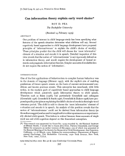 Can information theory explain early word choice*