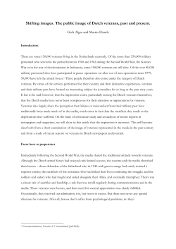 Shifting images - Veteraneninstituut