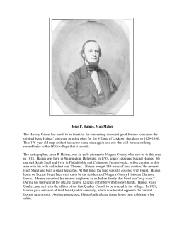 Jesse P. Haines, Map Maker
