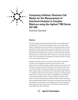 Comparing Collision/Reaction Cell Modes for the