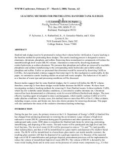 leaching methods for pretreating hanford tank sludges