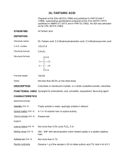 dl-tartaric acid