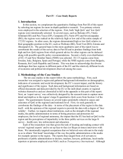 Quality of Government in EU Member States and regions