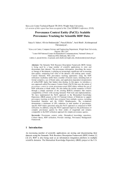 Provenance Context Entity (PaCE): Scalable Provenance Tracking