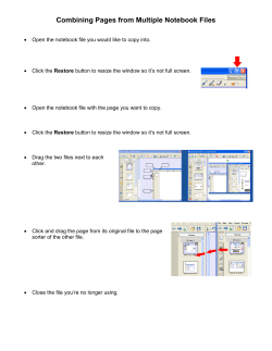 Combining Pages from Multiple Notebook Files