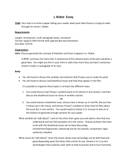 I, Robot Essay