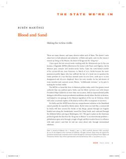 Blood and Sand - Rub&eacute;n Mart&iacute;nez