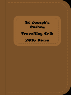 Diary for 2016 - St Joseph`s Pudsey