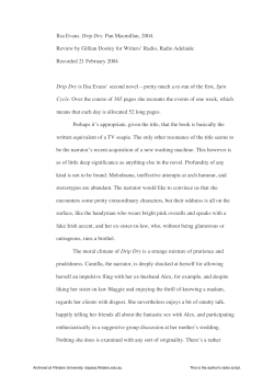 Ilsa Evans. Drip Dry. Pan Macmillan, 2004. Review by Gillian Dooley