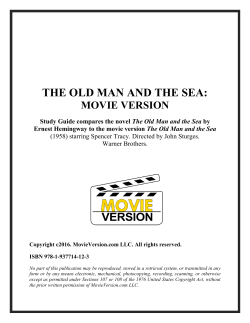 THE OLD MAN AND THE SEA:
