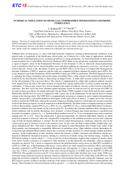 NUMERICAL SIMULATION OF DENSE GAS COMPRESSIBLE