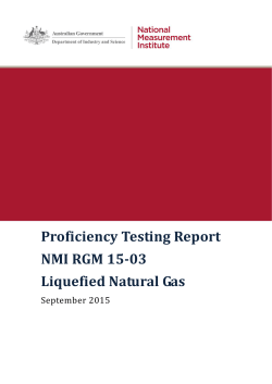 RGM 15-03 Liquefied Natural Gas - National Measurement Institute