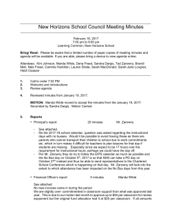 February 2017 - New Horizons School
