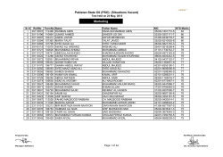 Pakistan State Oil (PSO) (Situations Vacant) Marketing