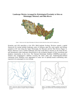 Landscape Metrics Arranged by Hydrologic Proximity