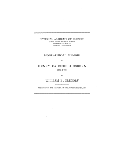 henry fairfield osborn - National Academy of Sciences