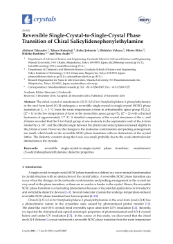 Reversible Single-Crystal-to-Single