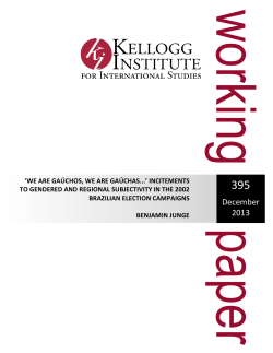 Junge final edit - Kellogg Institute for International Studies