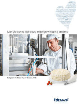 Manufacturing delicious imitation whipping creams