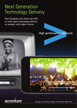 Next Generation Technology Delivery - CMT Apps