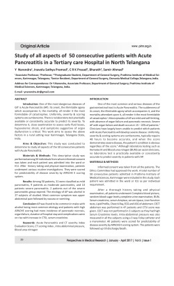 Study of all aspects of 50 consecutive patients with Acute