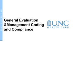 Billing Compliance - UNC School of Medicine