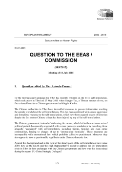 question to the eeas / commission
