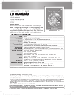 La montaña - Houghton Mifflin Harcourt