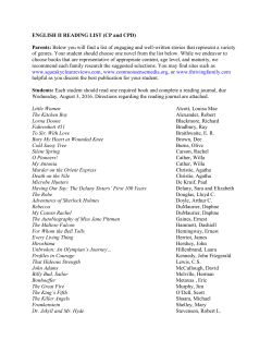 English II - Vidalia Heritage Academy