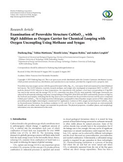 Examination of Perovskite Structure CaMnO 3